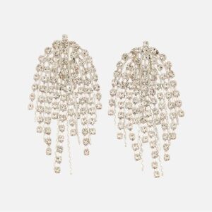 Rhinestone Fringe Earrings